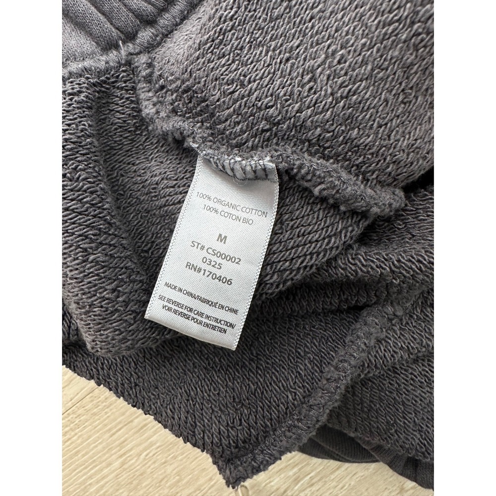 Elwood Sweat Shorts Organic Cotton Fleece Vintage Black M Normcore Casual - Picture 10 of 15